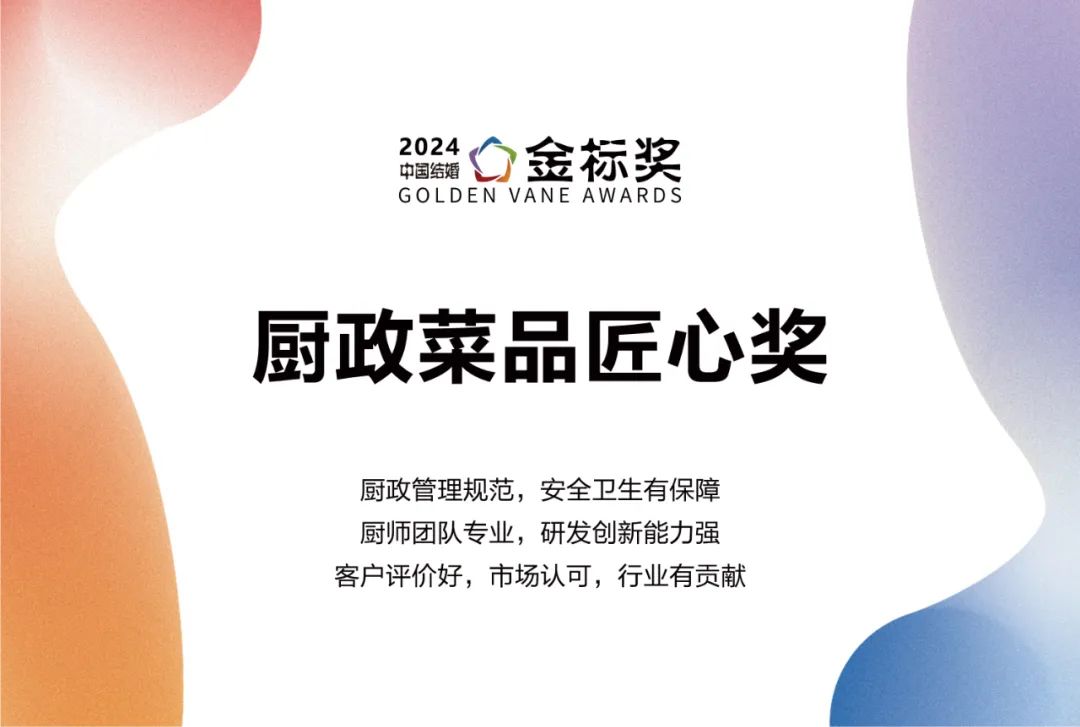 2024廚政菜品匠心獎，獎項申報中！
