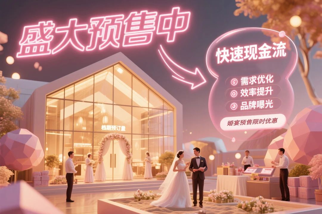 籌建期的婚禮堂，如何預售200場婚宴？